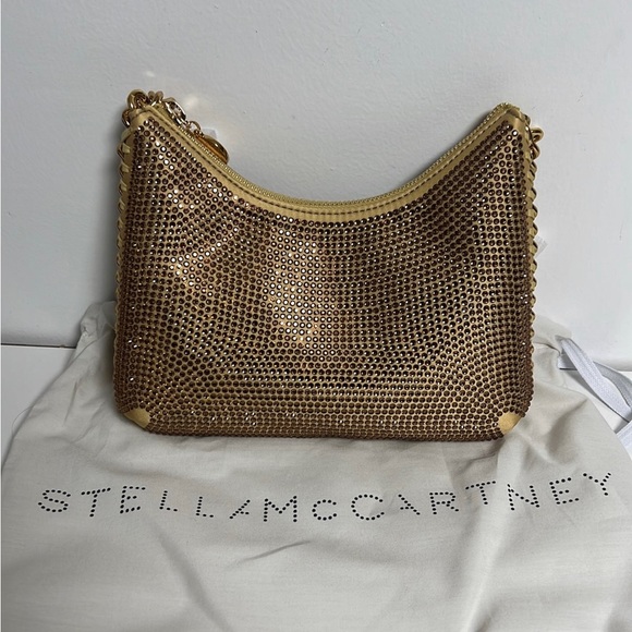 STELLA MCCARTNEY MINI ZIP SHOULDER BAG ECO ALL OVER C FAWN - Picture 5 of 10